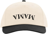 Upside Down Mama Embroidered Baseball Cap Two Tone Design Adjustable Snapback Hat
