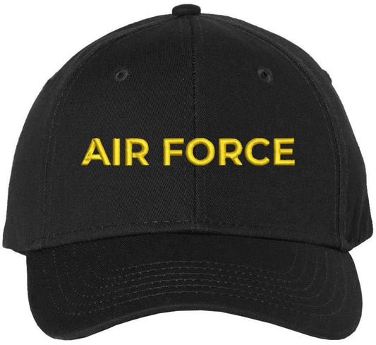 Air Force Text Embroidered Baseball Cap | USA Air Aviation Squad | Structured Hat