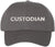 Custodian Embroidered Text Baseball Cap | Cleaning Crew Work Job Maintenance | Structured Hat