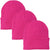 3 Pack Acrylic Beanie Watch Caps, Warm Knit Skull Cap for Men & Women, Blanks Soft Winter Hats