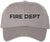 Fire Department Text Embroidered Baseball Cap | Fire Fighters Rescue Professionals Uniform | Structured Hat