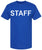 Staff T-Shirt | Printed Work Uniform Crewneck Shirt for Events, Security & Team Staff | Unisex Short Sleeve 100% Cotton Tee