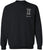 Zodiac Signs Embroidered Crewneck Sweatshirt | Horoscope Astrology Month Symbols Design Top, Black