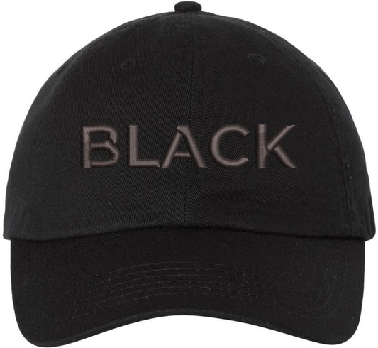 Color Text Embroidered Dad Hat Adjustable Matching Color Rush Tone on Tone Baseball Cap