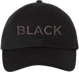 Color Text Embroidered Dad Hat Adjustable Matching Color Rush Tone on Tone Baseball Cap