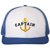 Captain First Mate & Crew Embroidered Matching Trucker Hat Boating Sailor Navy Nautical Marine Mesh & Snapback Baseball Cap