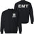 EMT Sweatshirt | Double-Sided Printed Emergency Medical Technician First Responder Crewneck Top