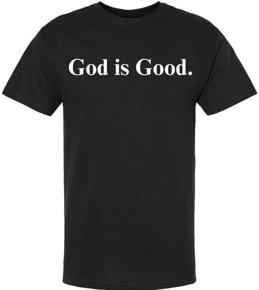 God Is Good Printed T Shirt Inspirational Faith Religious Slogan Tee 100% Cotton Crewneck