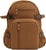 Mini Everyday Solid Canvas Backpack, Compact Book Bag Rugged Washed Cotton & Streamer