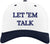 Let 'Em Talk Embroidered Two Tone Baseball Cap | Snapback Adjustable Funny Sarcastic Retro Streetwear Hat
