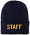 STAFF Beanie Warm Winter Watch Cap Embroidered STAFF Uniform Work Winter Hat