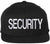 Premium SECURITY Snapback Hat | Large Embroidery Adjustable Flat Bill Cap for Security Officers & Guards