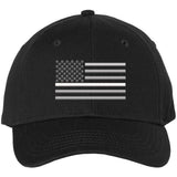 Thin White Line USA Flag Hat American Flag Baseball Cap | Support EMS EMT & First Responders