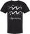 Zodiac Signs Printed T-Shirt | 100% Cotton Astrology Horoscope Monthly Symbols Designs Tee Shirt, Black