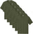 Solid Performance Military Tactical T-Shirts | 100% Polyester Moisture Wicking Crewneck Tee Shirts, 6-Pack