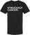 Struckout Cancer Printed Short Sleeve T-Shirt | Motivational Sports Survivor Tee Shirt, Black