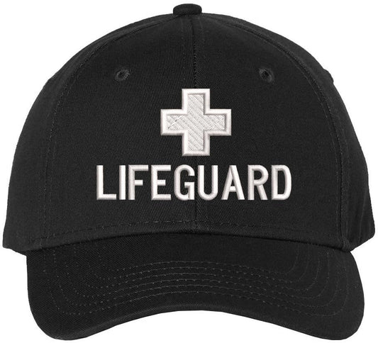 LIFEGUARD + Baseball Hat | Structured Life Guard Cross Beach Rescue Watch Pool Safety Duty Uniform Cap