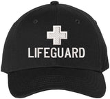 LIFEGUARD + Baseball Hat | Structured Life Guard Cross Beach Rescue Watch Pool Safety Duty Uniform Cap