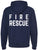 Fire Dept. Fire Rescue Full Zip Hoodie Firefighter Warm Double Side Print Hooded Zipper Sweatshirt for Men & Women