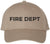 Fire Department Text Embroidered Baseball Cap | Fire Fighters Rescue Professionals Uniform | Structured Hat