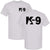 K9 Canine Bold Police Dog T-Shirt | Double Sided K-9 Law Enforcement Dogs Handler Tee Shirt