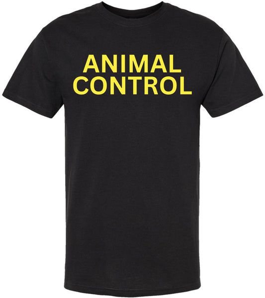 Animal Control Crewneck Sweatshirt | Dept Shirt for Catcher & Cleaner of Pets & Animals Team Work Long Sleeve, Black