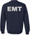 EMT Sweatshirt | Double-Sided Printed Emergency Medical Technician First Responder Crewneck Top