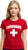 Women's Lifeguard + White Cross T-Shirt | Slim Fit 100% Cotton Life Guard Watch Duty Tee Shirt, Red