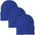3 Pack Acrylic Beanie Watch Caps, Warm Knit Skull Cap for Men & Women, Blanks Soft Winter Hats
