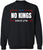 No Kings Since 1776 Printed Sweatshirt Patriotic Political Statement Crewneck Pullover