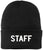 STAFF Beanie Warm Winter Watch Cap Embroidered STAFF Uniform Work Winter Hat