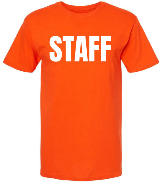 Staff T-Shirt - 100% Cotton Crewneck Tee - Short Sleeve
