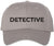 Detective Embroidered Text Baseball Cap | Investigator Agent Structured Hat for Men and Women