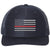 Thin Red Line USA Flag Snapback Trucker Hat Adjustable Mesh Back Baseball Cap