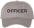 Officer Embroidered Baseball Cap | Hat for Police Military Captain Official | Structured with Hook & Loop Closure