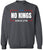 No Kings Since 1776 Printed Sweatshirt Patriotic Political Statement Crewneck Pullover