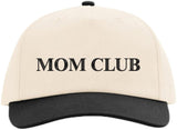 Mom Club Embroidered Baseball Cap Motherhood Theme Two Tone Snapback Adjustable Dad Hat