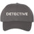 Detective Embroidered Text Baseball Cap | Investigator Agent Structured Hat for Men and Women
