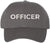 Officer Embroidered Baseball Cap | Hat for Police Military Captain Official | Structured with Hook & Loop Closure