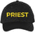 Priest Embroidered Baseball Cap | Text Father Pastor Leader Group Church Trip Structured Cap