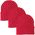 3 Pack Acrylic Beanie Watch Caps, Warm Knit Skull Cap for Men & Women, Blanks Soft Winter Hats