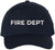 Fire Department Text Embroidered Baseball Cap | Fire Fighters Rescue Professionals Uniform | Structured Hat
