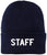 STAFF Beanie Warm Winter Watch Cap Embroidered STAFF Uniform Work Winter Hat