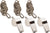 Police Whistle Echo Metal Loud Sound with Lanyard | GI Style Military Brass or Silver Army Whistles | 3-Pack