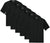 Solid Performance Military Tactical T-Shirts | 100% Polyester Moisture Wicking Crewneck Tee Shirts, 6-Pack