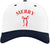 Merry Embroidered Two Tone Baseball Cap with Bow | Festive Christmas Holiday Adjustable Polycotton Unisex Hat