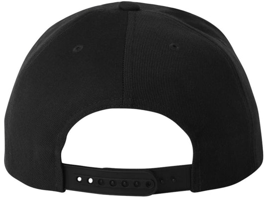 Old English Alphabet D Embroidered Baseball Cap | Classic Gothic Letter Adjustable Flat Bill Snapback Unisex Hat