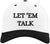 Let 'Em Talk Embroidered Two Tone Baseball Cap | Snapback Adjustable Funny Sarcastic Retro Streetwear Hat