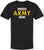 Proud Army Family T-Shirt | USA Military Support & Patriotic Family Matching Short Sleeve Unisex Shirt, Black