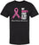 My Mom's Fight is My Fight Printed T-Shirt | Breast Cancer Ribbon Support & Survivor Shirt for Men & Women, Black